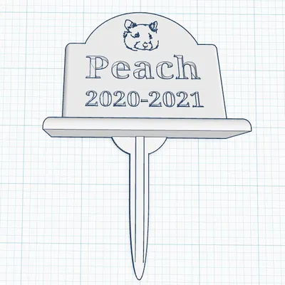 Bia Mộ, Bia Ghi Dấu Cho Hamster và Thú Cưng Nhỏ