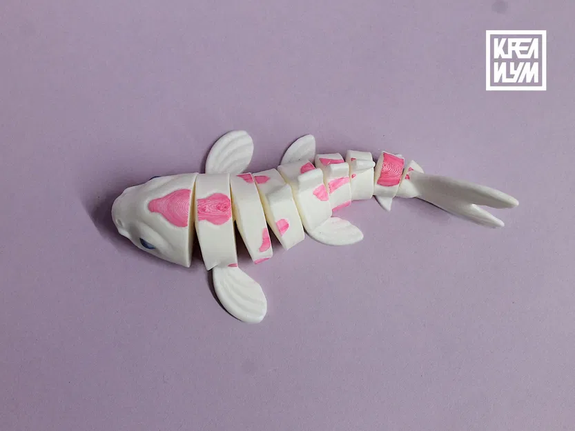 Mô hình cá Koi 3D khớp nối linh hoạt - Tự in và sáng tạo - Image 1