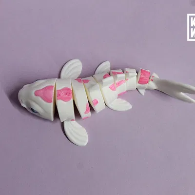 Mô hình cá Koi 3D khớp nối linh hoạt - Tự in và sáng tạo