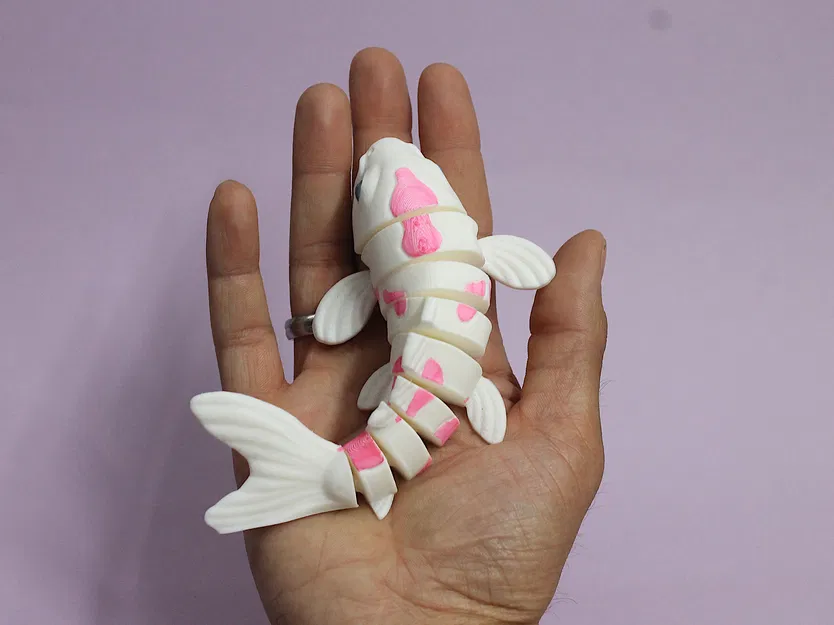 Mô hình cá Koi 3D khớp nối linh hoạt - Tự in và sáng tạo - Image 2