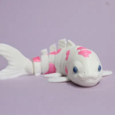 Mô hình cá Koi 3D khớp nối linh hoạt - Tự in và sáng tạo