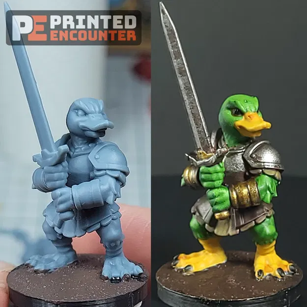 Mô hình Duck Fighter Warrior: Chú Vịt Chiến Binh Dũng Mãnh Cho Game - Image 1