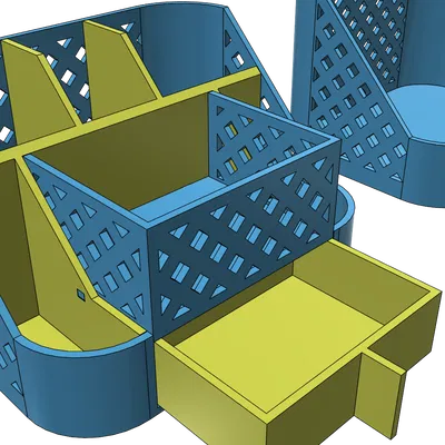 Khay đựng mỹ phẩm, đồ dùng nhà tắm đa năng in 3D thông minh