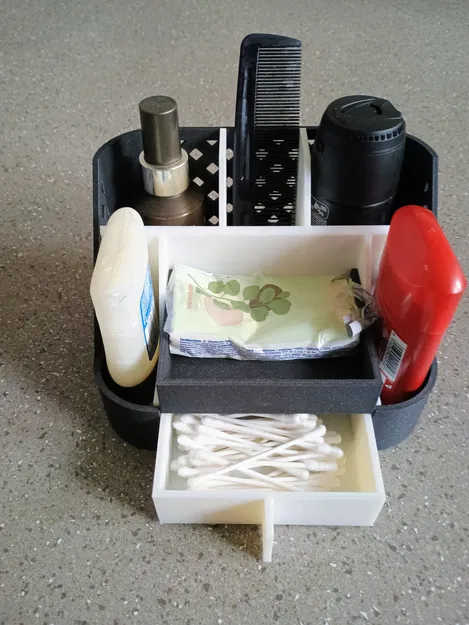 Khay đựng mỹ phẩm, đồ dùng nhà tắm đa năng in 3D thông minh - Image 3