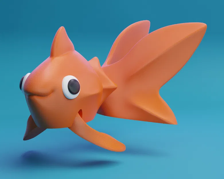 Cá Vàng Khớp Nối (Articulated Goldfish) - Mẫu in 3D linh hoạt đáng yêu - Image 1