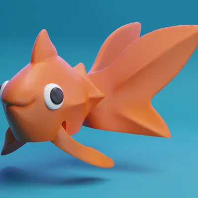 Cá Vàng Khớp Nối (Articulated Goldfish) - Mẫu in 3D linh hoạt đáng yêu