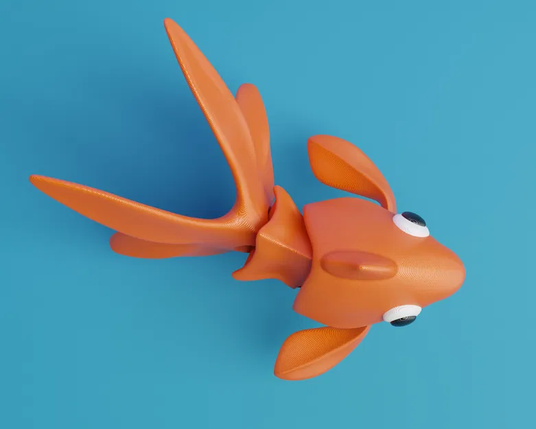 Cá Vàng Khớp Nối (Articulated Goldfish) - Mẫu in 3D linh hoạt đáng yêu - Image 2