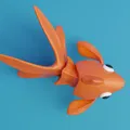 Cá Vàng Khớp Nối (Articulated Goldfish) - Mẫu in 3D linh hoạt đáng yêu - Thumbnail 2