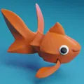 Cá Vàng Khớp Nối (Articulated Goldfish) - Mẫu in 3D linh hoạt đáng yêu - Thumbnail 3