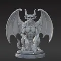 Mô hình tượng quỷ Gargoyle (Stone Gargoyle) trang trí 3D ấn tượng - Thumbnail 1