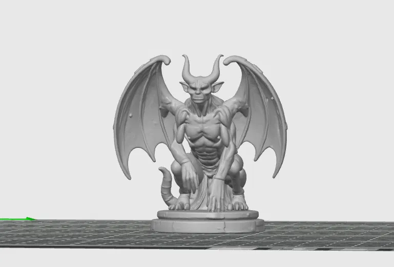 Mô hình tượng quỷ Gargoyle (Stone Gargoyle) trang trí 3D ấn tượng - Image 3