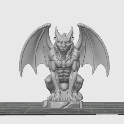 Mô hình tượng Gargoyle 7cm – Vật phẩm trang trí bàn làm việc độc đáo