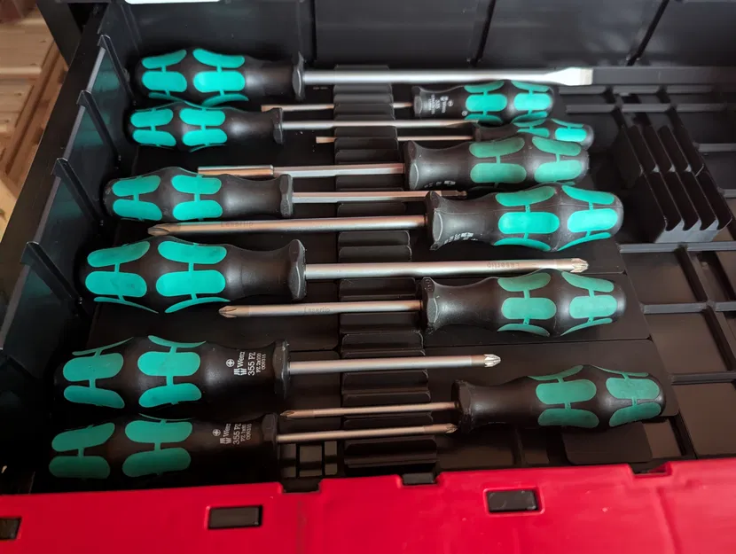 Giá đỡ tuốc nơ vít hệ Gridfinity - Image 1