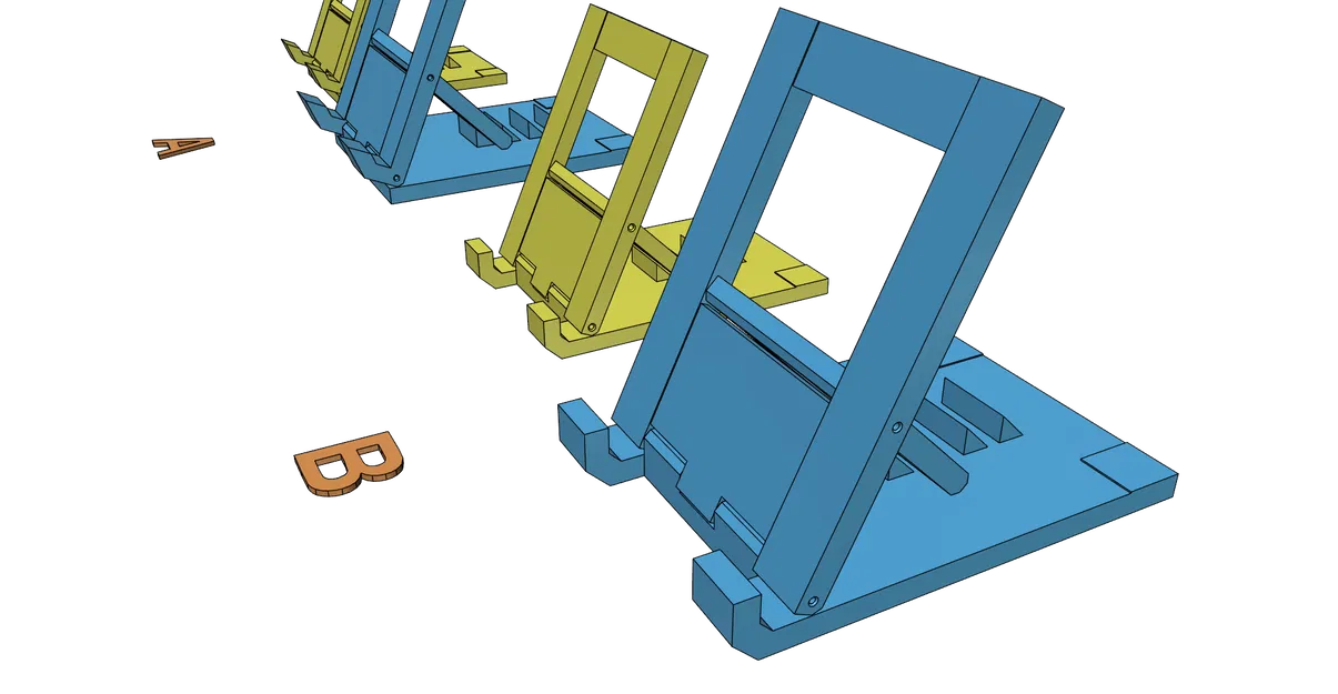 Giá đỡ máy tính bảng có thể điều chỉnh, gấp gọn, in dễ dàng - Image 5