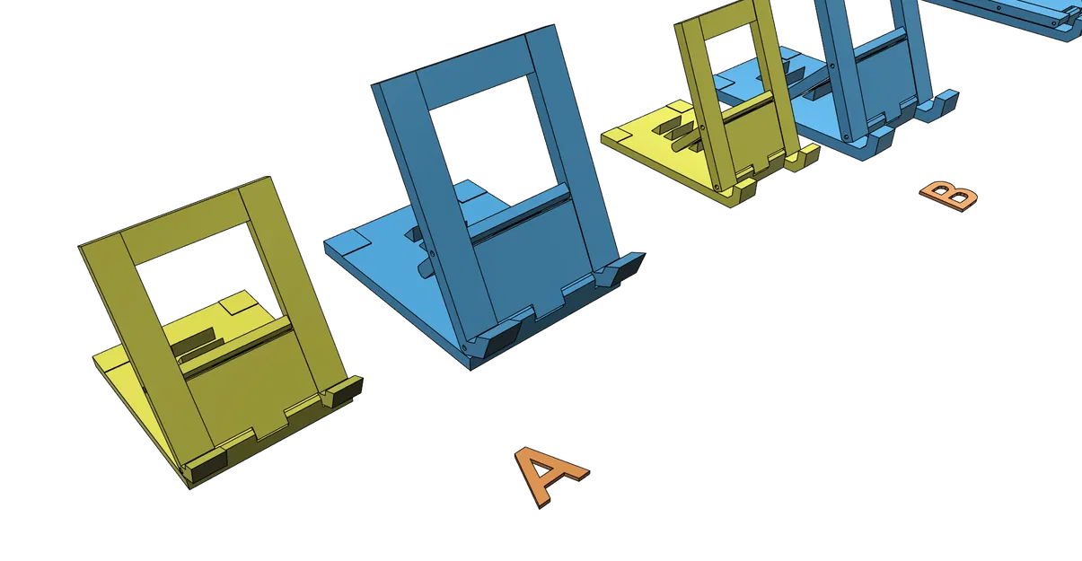 Giá đỡ máy tính bảng có thể điều chỉnh, gấp gọn, in dễ dàng - Image 8
