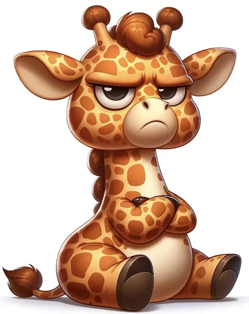 Mô hình 3D hươu cao cổ giận dữ (Angry Giraffe) cực chất - Image 3