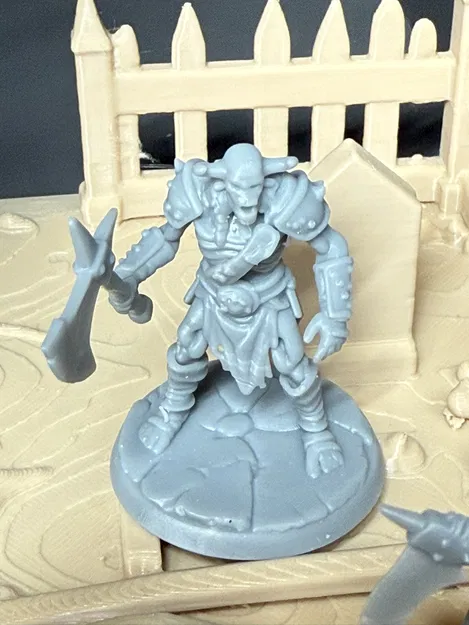 Bộ 8 mô hình xương cho D&D kèm kẻ cầm cờ (nhựa resin) - Image 1