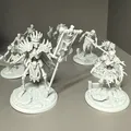 Bộ 8 mô hình xương cho D&D kèm kẻ cầm cờ (nhựa resin) - Thumbnail 3