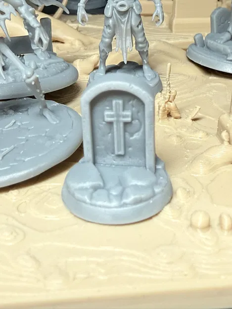 Bộ 8 mô hình xương cho D&D kèm kẻ cầm cờ (nhựa resin) - Image 7