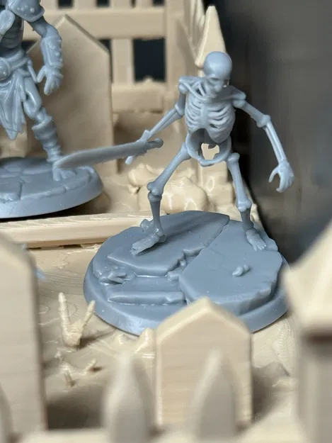 Bộ 8 mô hình xương cho D&D kèm kẻ cầm cờ (nhựa resin) - Image 14