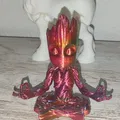 Mô hình Groot thiền định trang trí 3D tinh tế cho bàn làm việc - Thumbnail 2