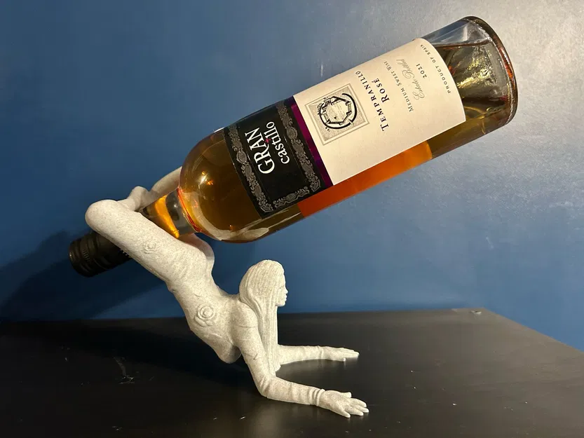 Giá đỡ chai rượu nghệ thuật - Mô hình in 3D hình cô gái thăng bằng - Image 6