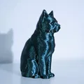 Mô hình tượng mèo vằn 3D - Striped cat figure tinh tế - Thumbnail 1