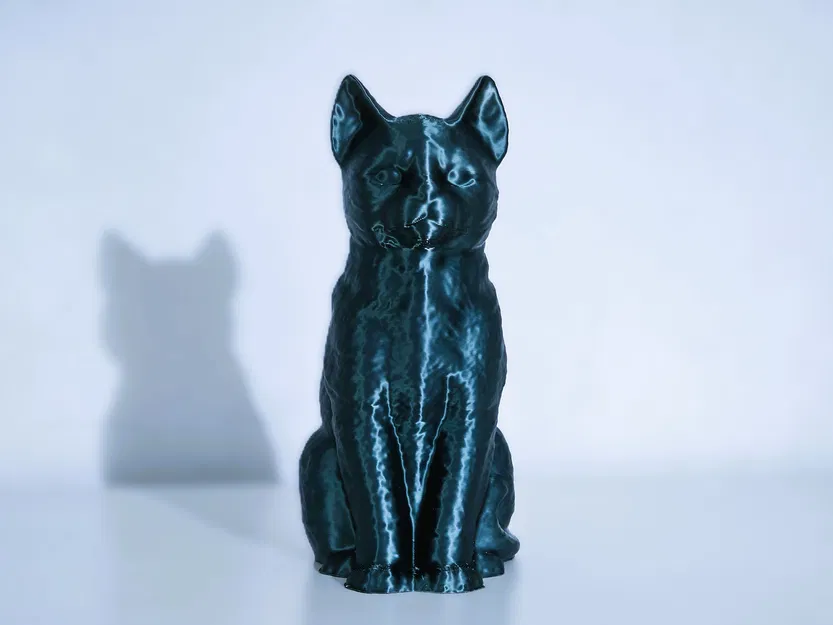 Mô hình tượng mèo vằn 3D - Striped cat figure tinh tế - Image 2