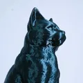Mô hình tượng mèo vằn 3D - Striped cat figure tinh tế - Thumbnail 3