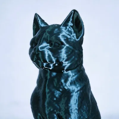 Mô hình tượng mèo vằn 3D - Striped cat figure tinh tế