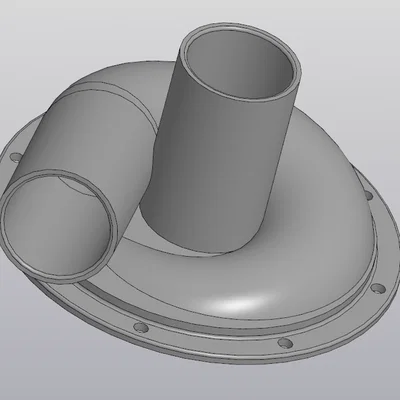 Bộ lọc bụi Cyclone và khớp nối ống 110mm in 3D tiện dụng