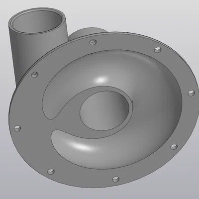 Bộ lọc bụi Cyclone và khớp nối ống 110mm in 3D tiện dụng
