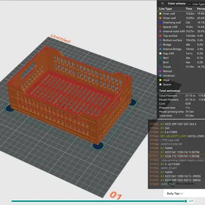 Stackable Crate Plus (bản tiết kiệm vật liệu) | REMIX