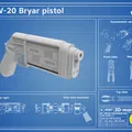 MW-20 Bryar Pistol - Mô hình Blaster Cassian Andor (Star Wars) - Thumbnail 2