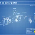 MW-20 Bryar Pistol - Mô hình Blaster Cassian Andor (Star Wars) - Thumbnail 5