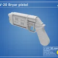 MW-20 Bryar Pistol - Mô hình Blaster Cassian Andor (Star Wars) - Thumbnail 7