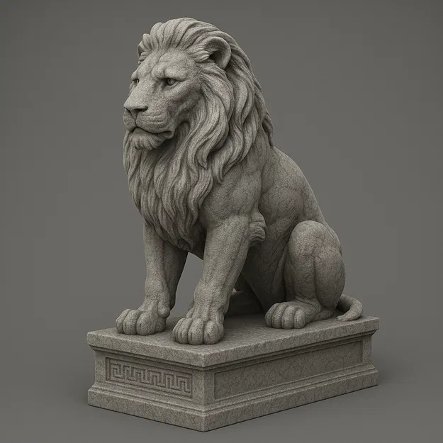 Tượng Sư Tử Oai Vệ - Image 1