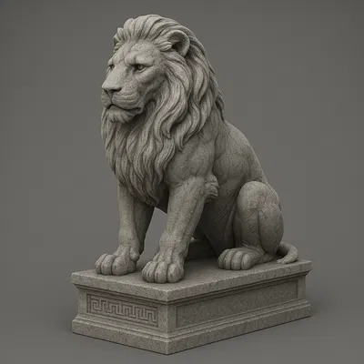 Tượng Sư Tử Oai Vệ