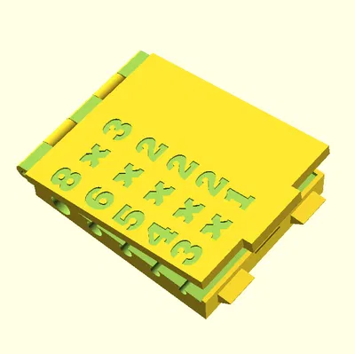 Hộp Đựng Nam Châm V2 (OpenSCAD)