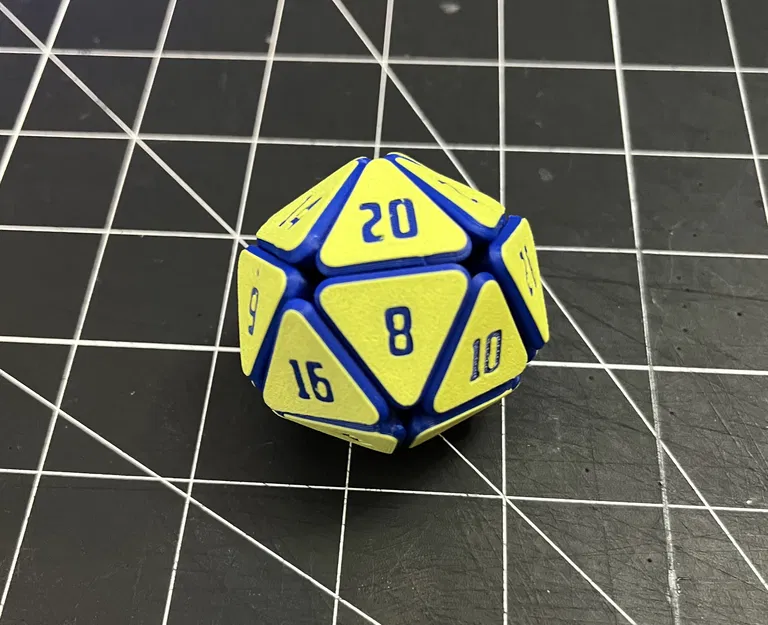 Squishy Fidget D20 – Xúc xắc 20 mặt siêu mềm dẻo - Image 2