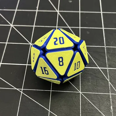 Squishy Fidget D20 – Xúc xắc 20 mặt siêu mềm dẻo