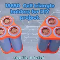 Khay giữ pin 18650 dạng tam giác cho dự án DIY - Thumbnail 1