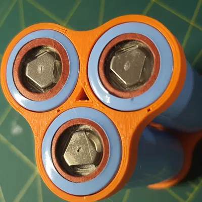 Khay giữ pin 18650 dạng tam giác cho dự án DIY