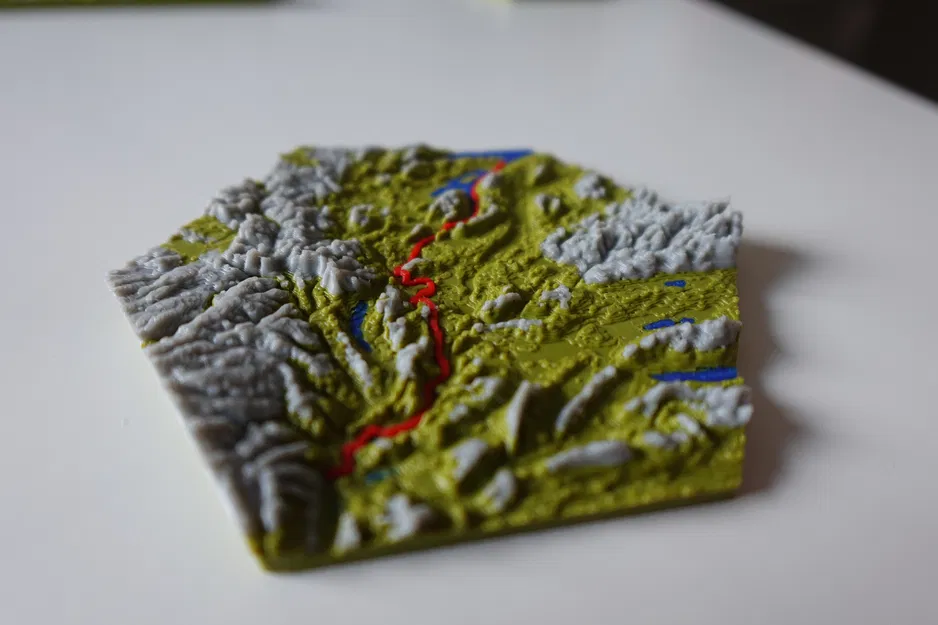 Bộ tạo bản đồ đi bộ và xe đạp | TrailPrint3D | Blender Addon - Image 1