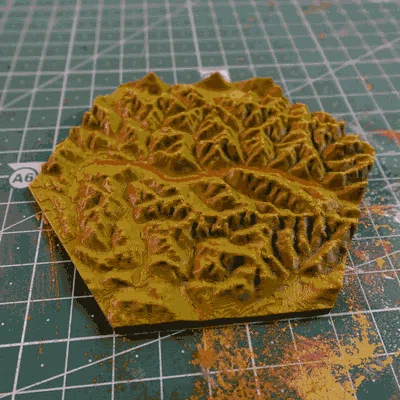 Bộ tạo bản đồ đi bộ và xe đạp | TrailPrint3D | Blender Addon