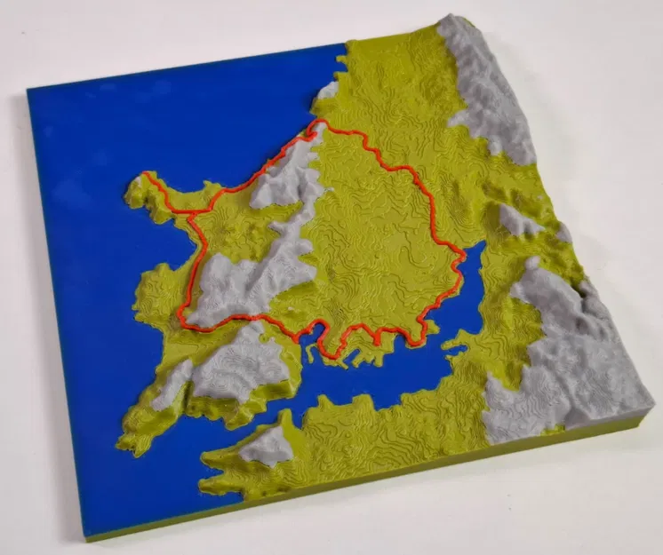 Bộ tạo bản đồ đi bộ và xe đạp | TrailPrint3D | Blender Addon - Image 10