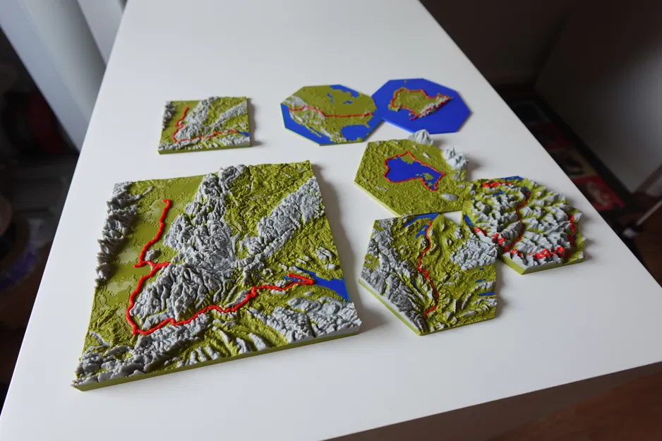 Bộ tạo bản đồ đi bộ và xe đạp | TrailPrint3D | Blender Addon - Image 15