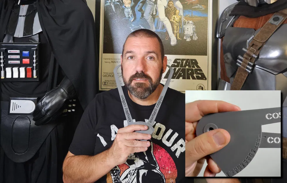 Thước đo Caliper Tool cho Cosplay có sẵn vạch chia độ - Image 1