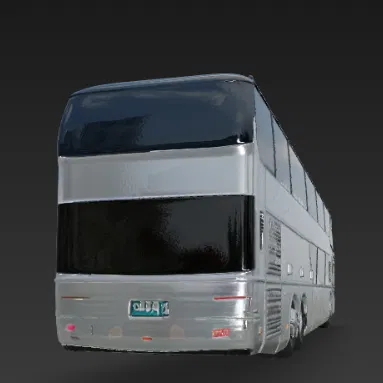 Mô hình xe khách hai tầng hiện đại (Modern Double-Decker Coach Bus)