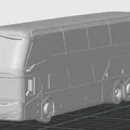 Mô hình xe khách hai tầng hiện đại (Modern Double-Decker Coach Bus) - Thumbnail 6